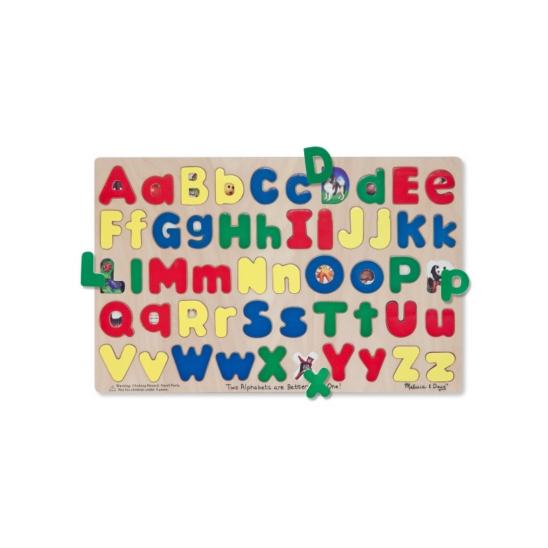 Puzzle Alfabet cu litere mari si mici, MD0047, Melissa&Doug